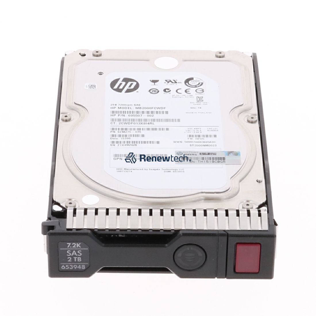 HP 652757-B21 - HP 2TB SAS 6G 7.2K LFF HDD for G8-G10 Servers by