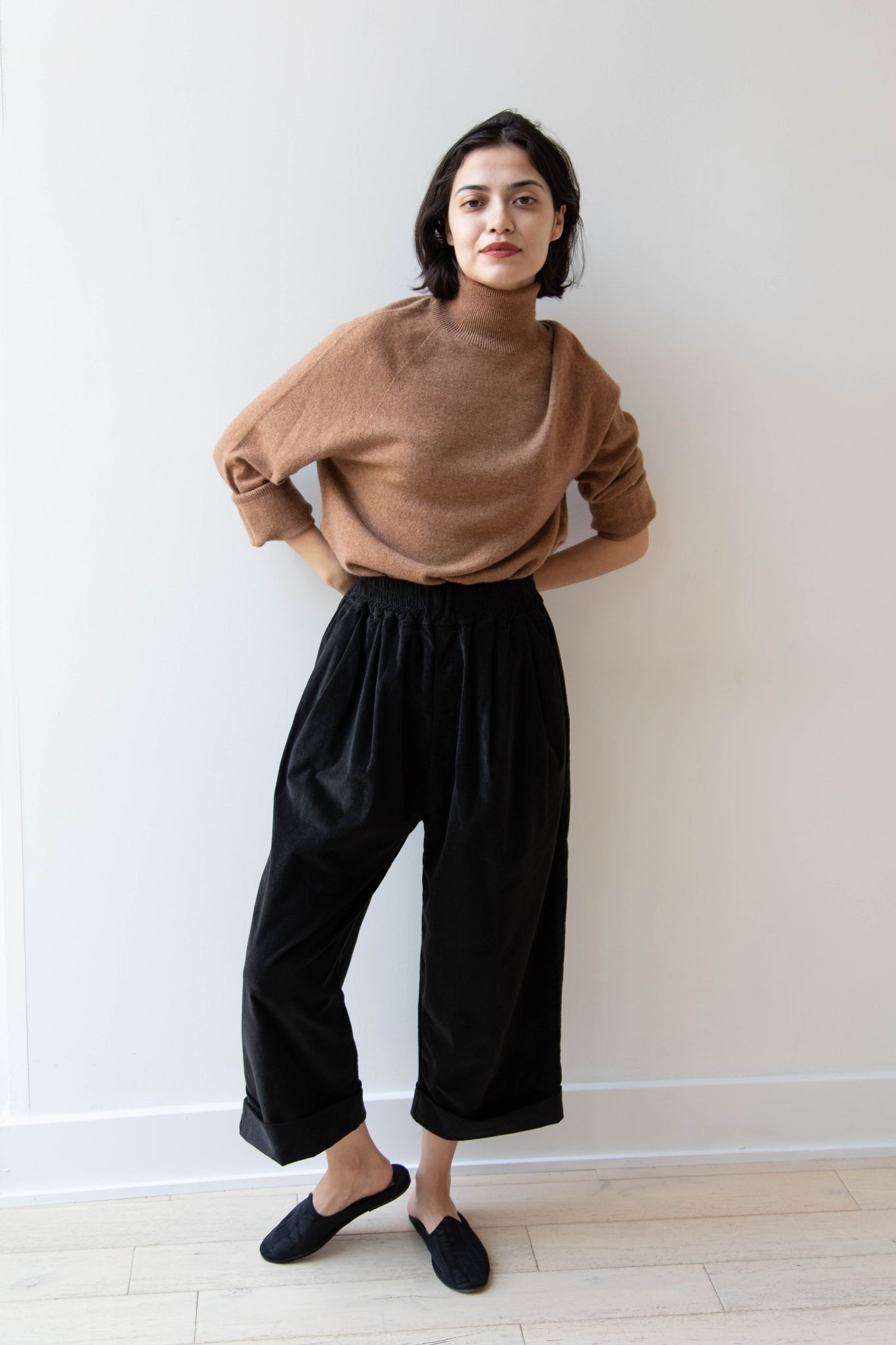 rennes — Album di Famiglia | Velvet Bragoni Pants in Slate