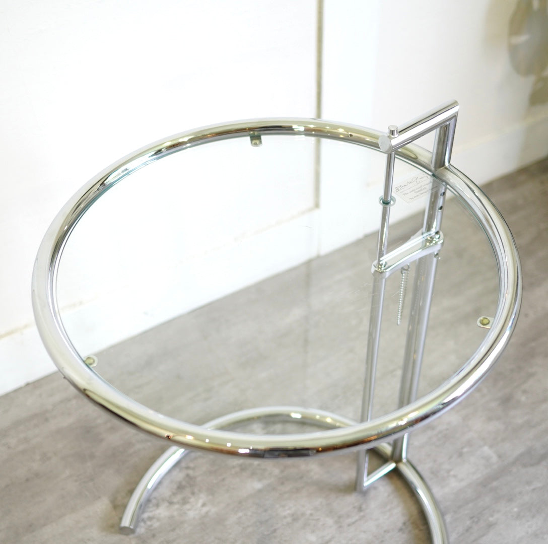 クラシコン/Classi Con/E-1027アジャスタブルテーブル クリアガラス