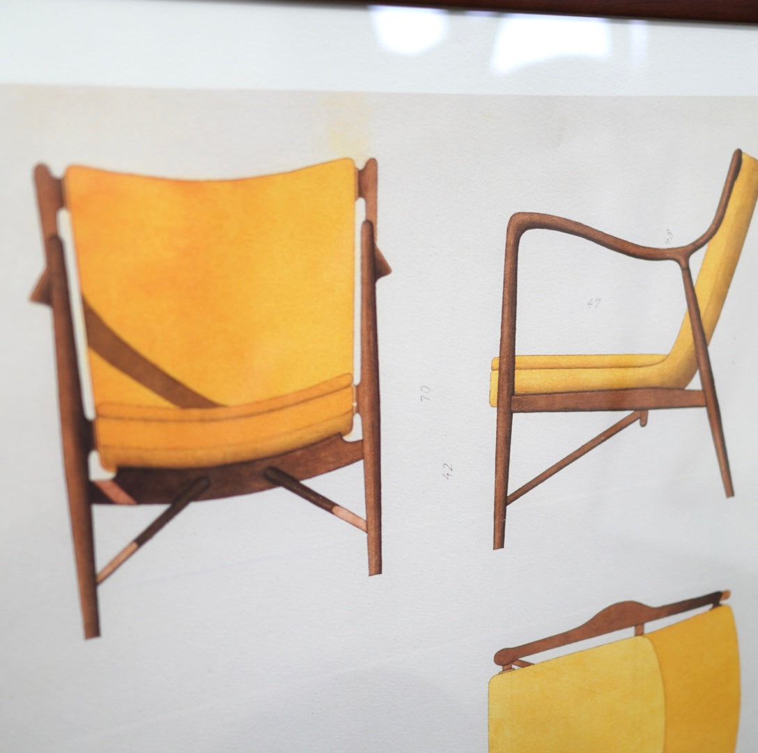 フィンユール / Finn Juhl ポスター NV-45チェア 中古