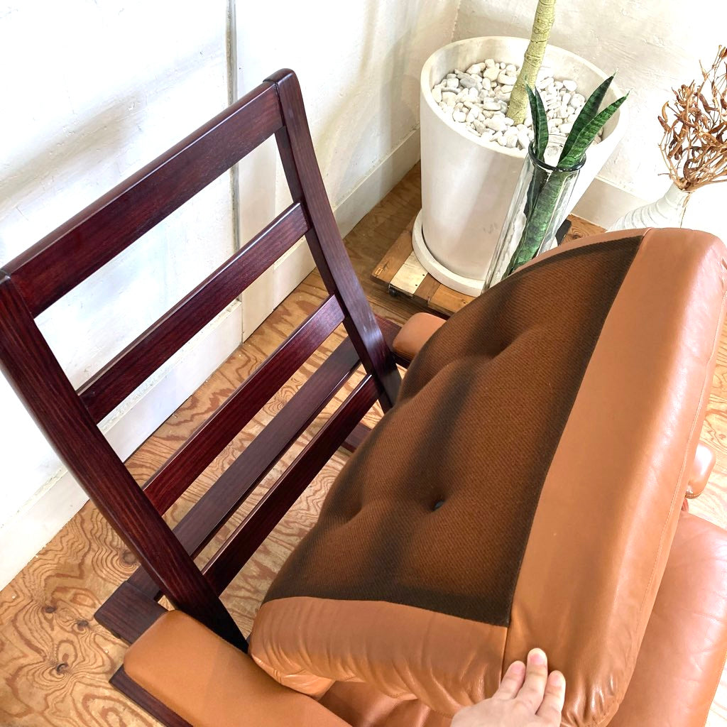 冨士ファニチア FUJI FANITURE リクライニングソファ 1Pソファ 本革