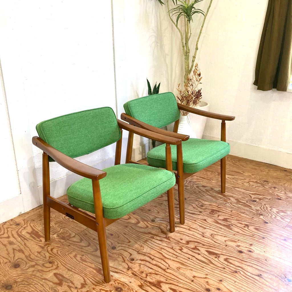 カリモク60 / karimoku Dチェア アームチェア タープグリーン 1