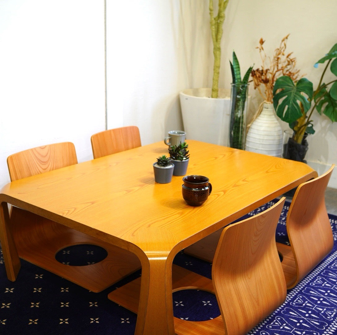 Tendo / 天童木工 座椅子 S-5046KY-NT 藤森健次 中古 ケヤキ 和室 日本