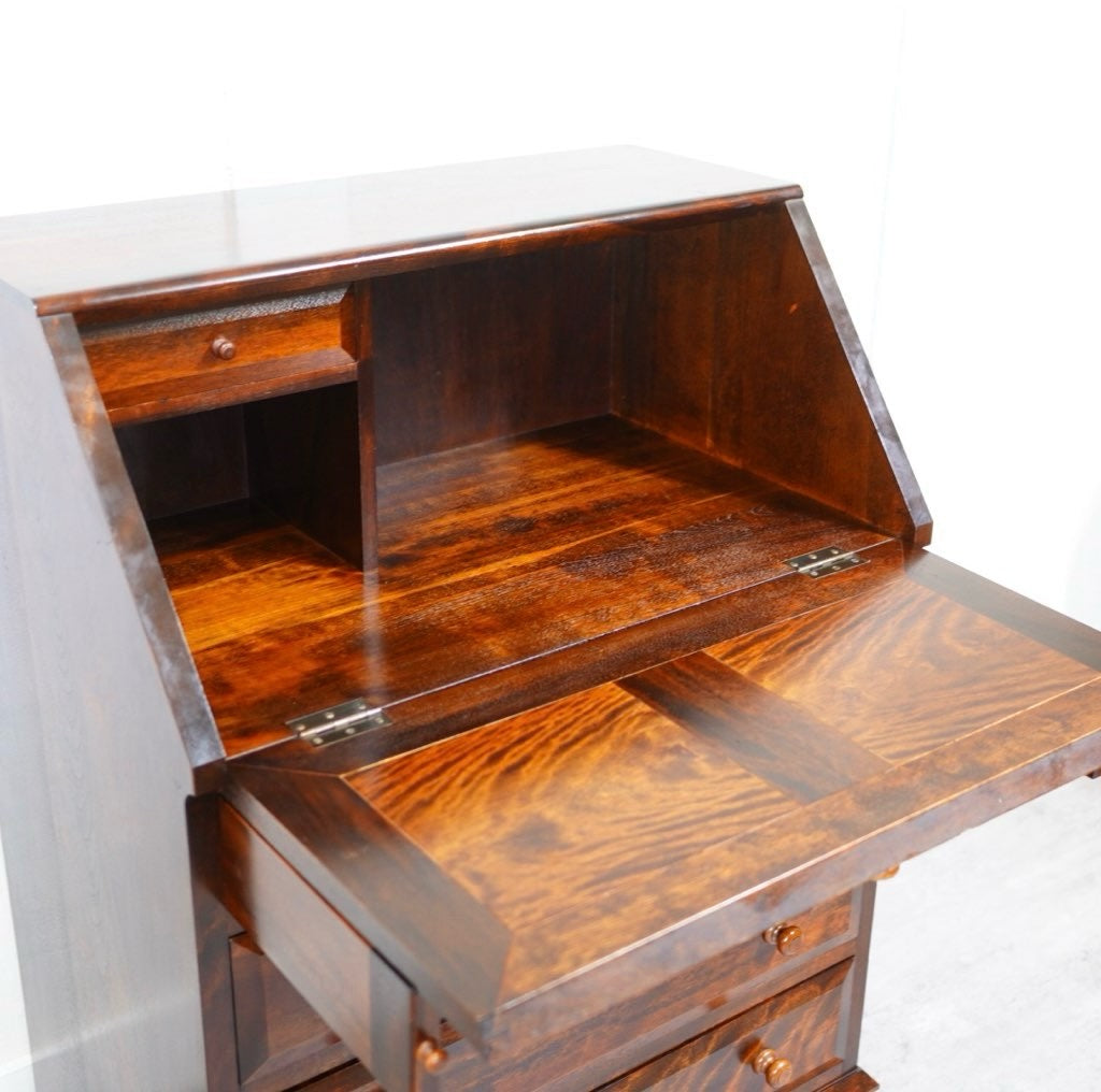 松本民芸家具 T型ライティングビューロー 文机 中古 本棚 古民家