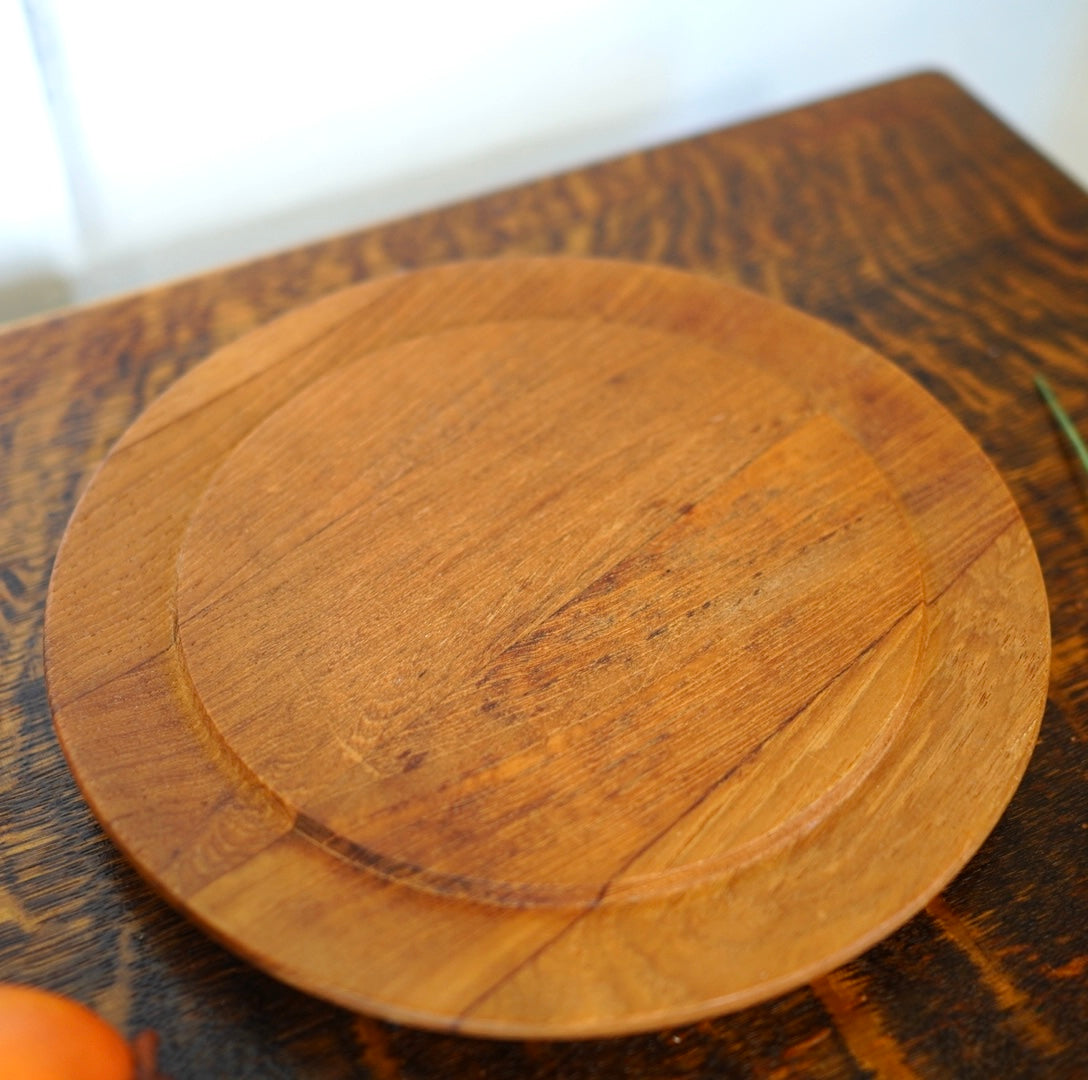 北欧ヴィンテージ チーズドームチーク材 デンマーク 60's 小物入れ