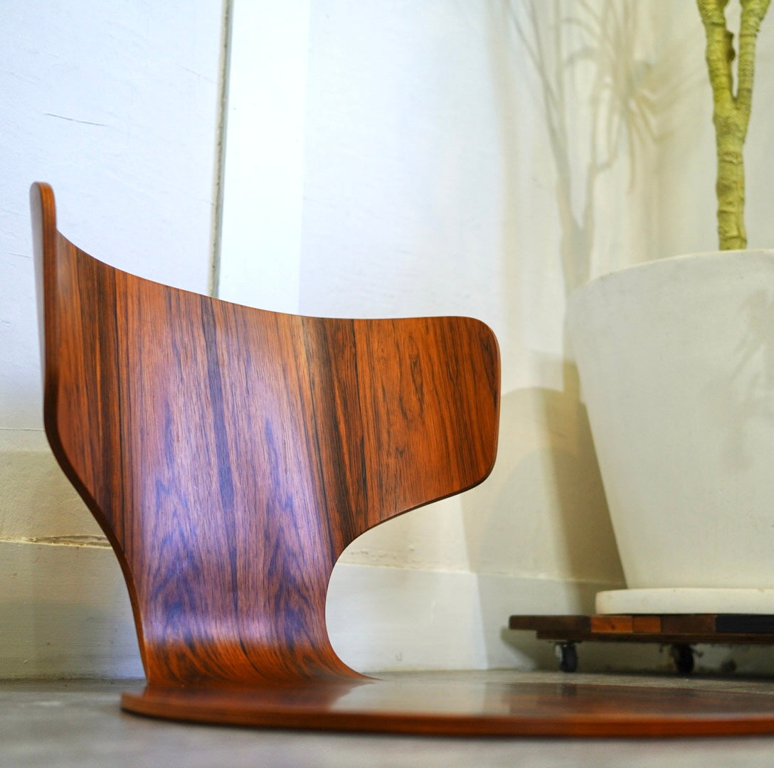 天童木工/Tendo カブト 座椅子 剣持勇ブラジリアンローズウッド