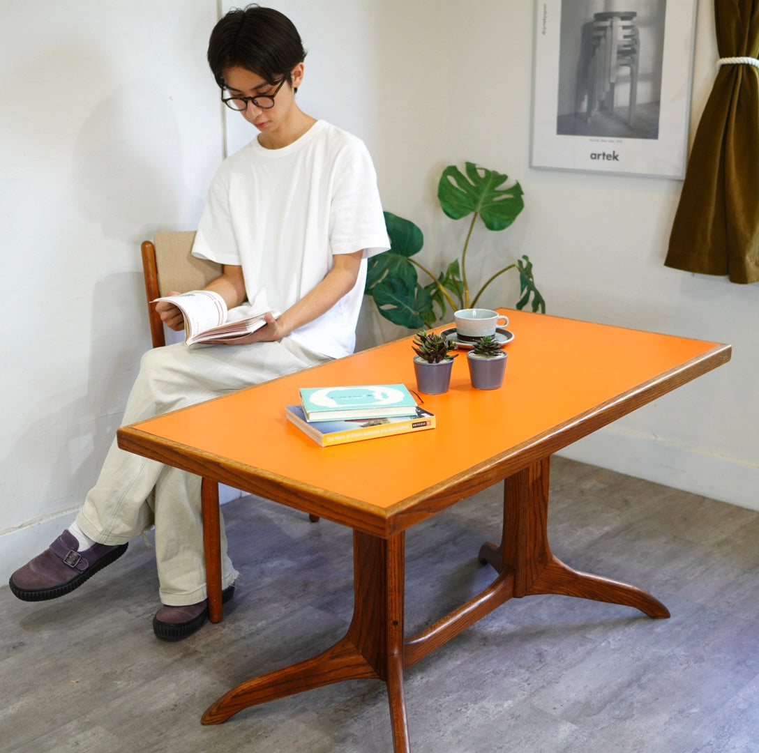 アメリカンヴィンテージ サイドテーブル オーク レトロ 中古