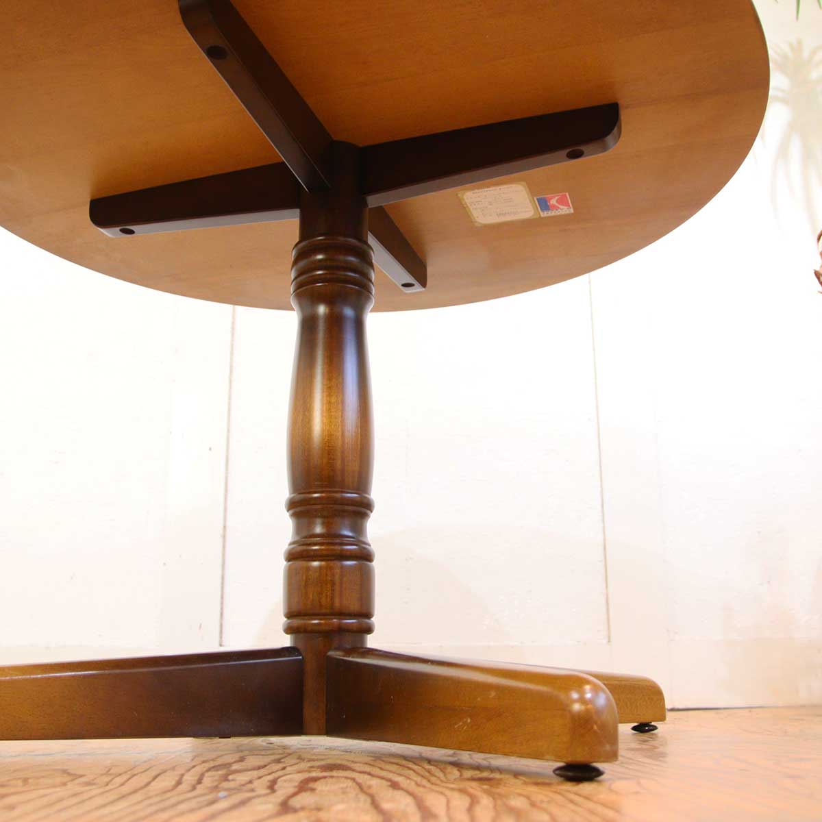 飛騨産業 / HIDA キツツキ ラウンド ダイニングテーブル ヴィンテージ