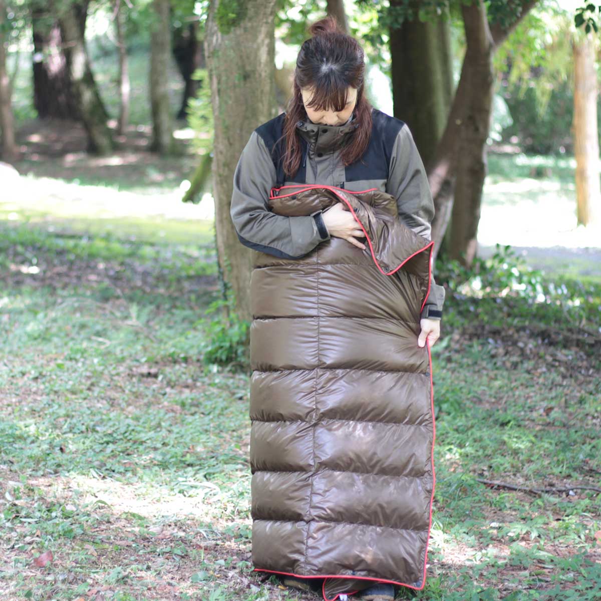 ダウンブランケット アウトドアで使えるダウンブランケット 再生羽毛