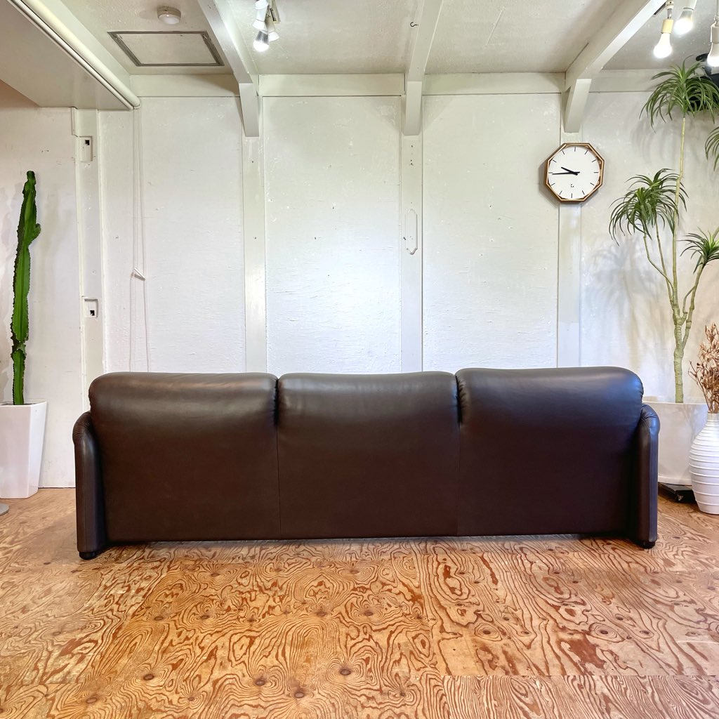 カッシーナ Cassina マラルンガ ダークブラウン 3人掛け トリプル