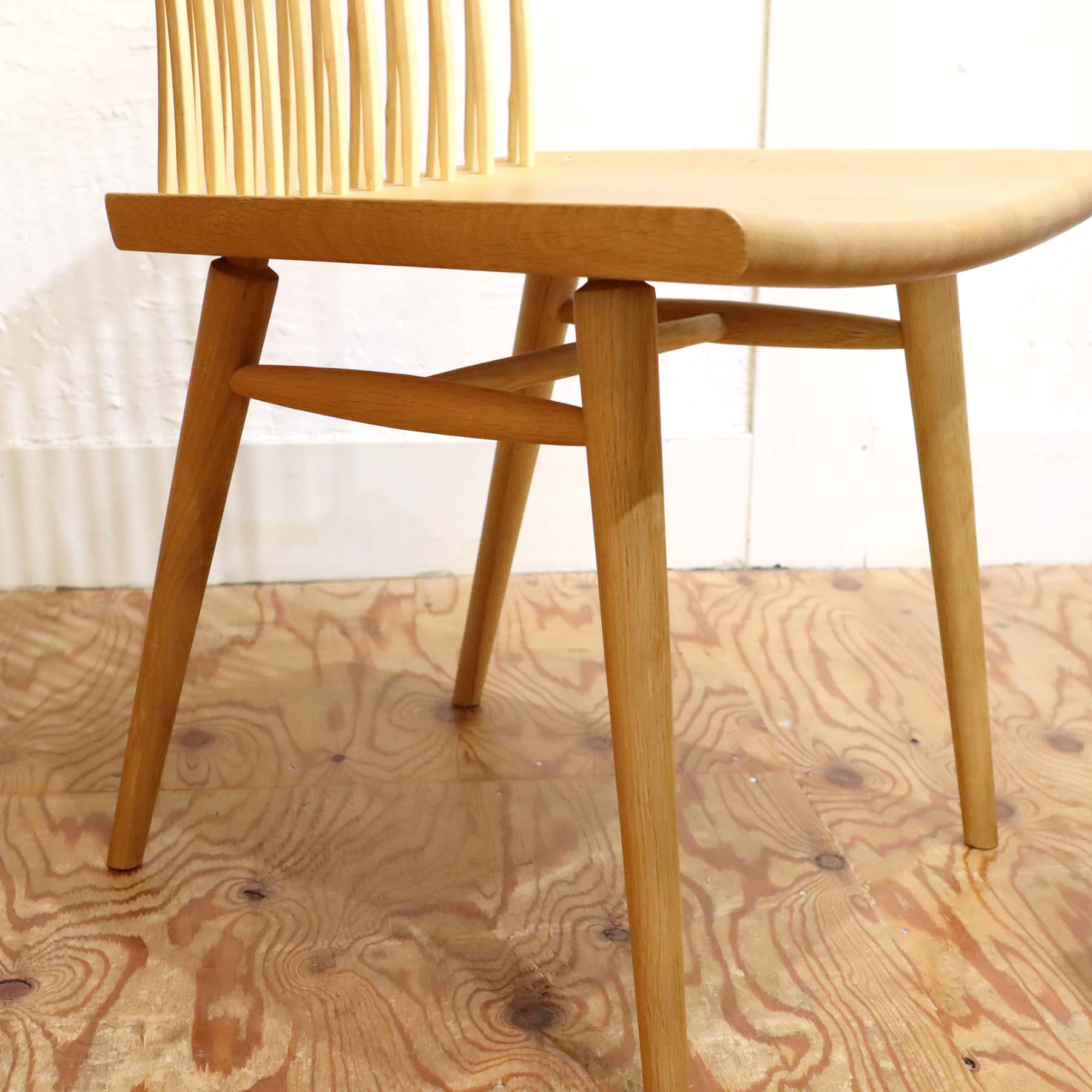 柏木工/KASHIWA｜ダイニングチェア 竹 ナラ無垢材 住宅展示場展示品