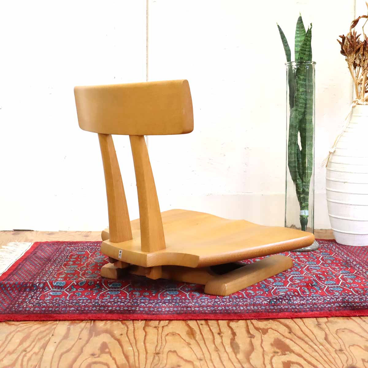 飛騨産業 / HIDA 円空 座椅子【1】 佐々木敏光 佐々木敏光 ナラ無垢材