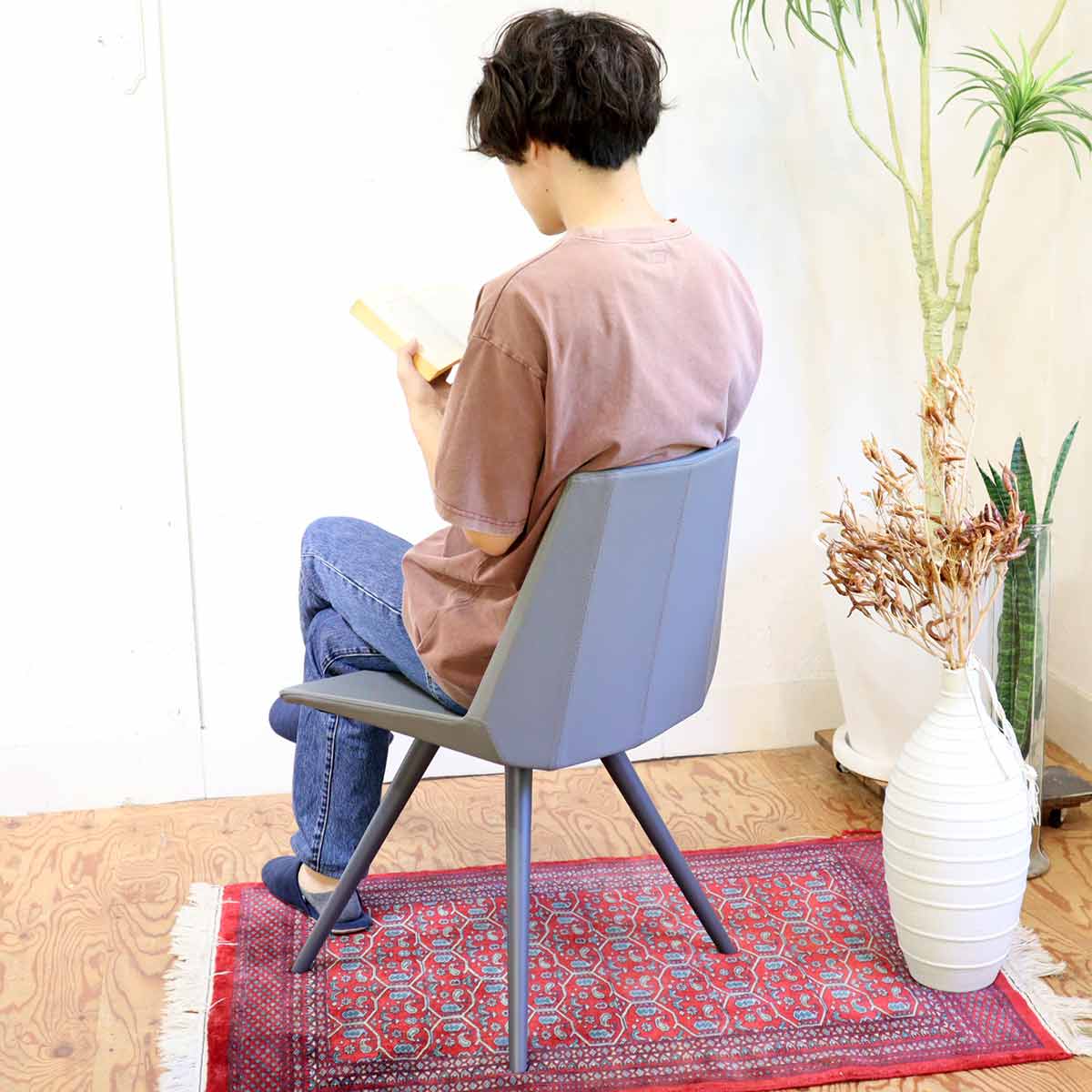 藤栄 / FUJIEI グリムチェア ダイニングチェア グレー 展示品