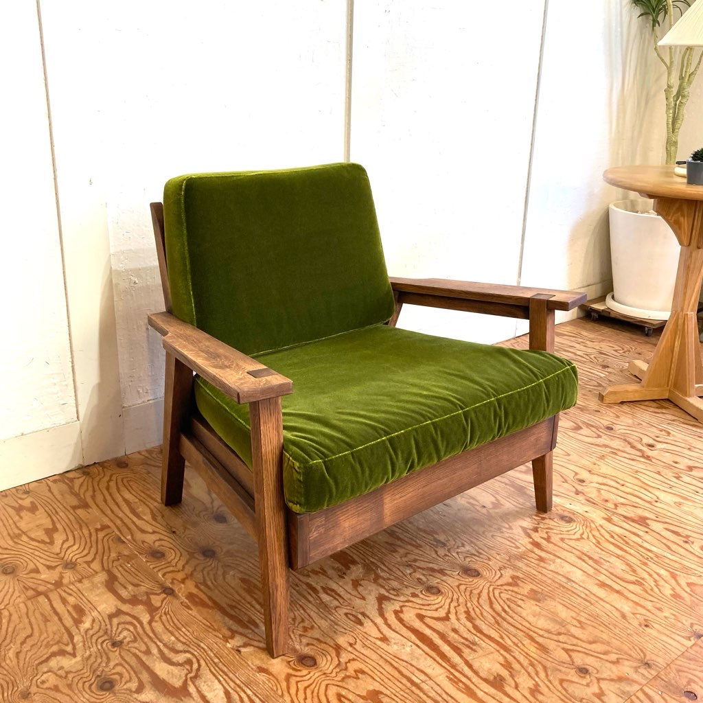 吉桂 ウイスキーオークシリーズ 一人掛けソファ クッション モケット