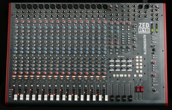 Allen & Heath ZEDR-16 16x mono & 3x stereo – R.F. Systems