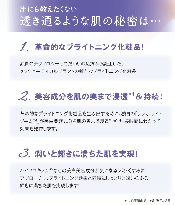 ナノホワイトセラム｜MESOCEUTICAL-メソシューティカル-