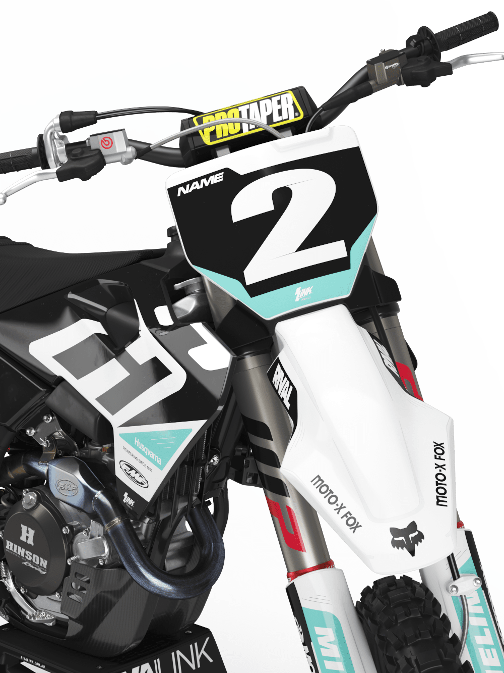 Husqvarna RETRO 02 White Graphics Kit | Rival Ink Design Co