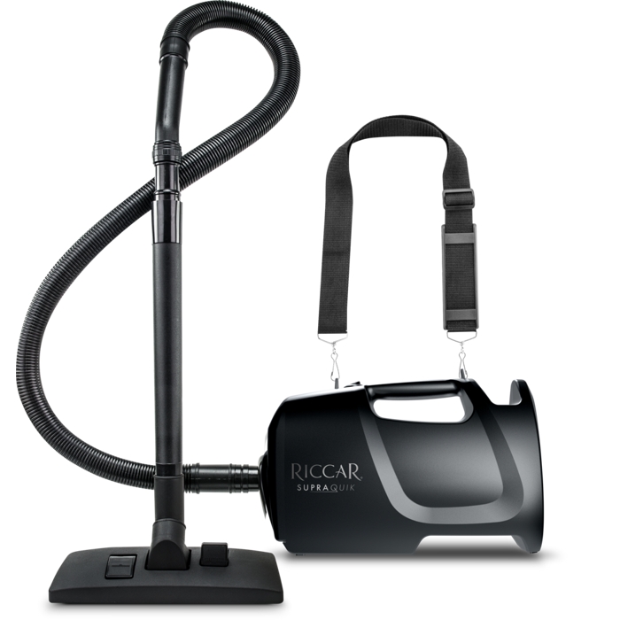 SupraQuik Portable Canister Vacuum with Shoulder Strap