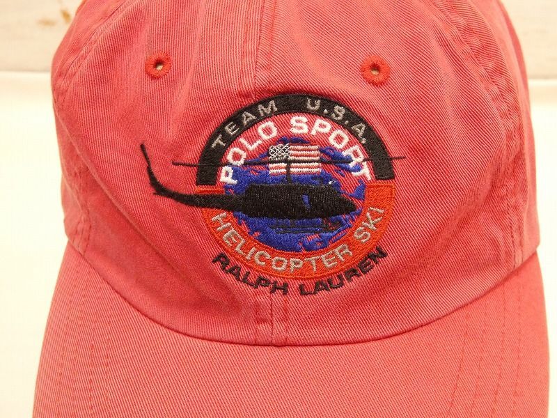 90s Ralph Lauren POLO SPORT HELICOPTER SKI TEAM 6 PANEL CAP - RICUR