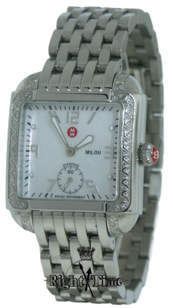 Michele Milou Diamond Mop Dial mw15a01a2025 - Pre-Owned Ladies Watches