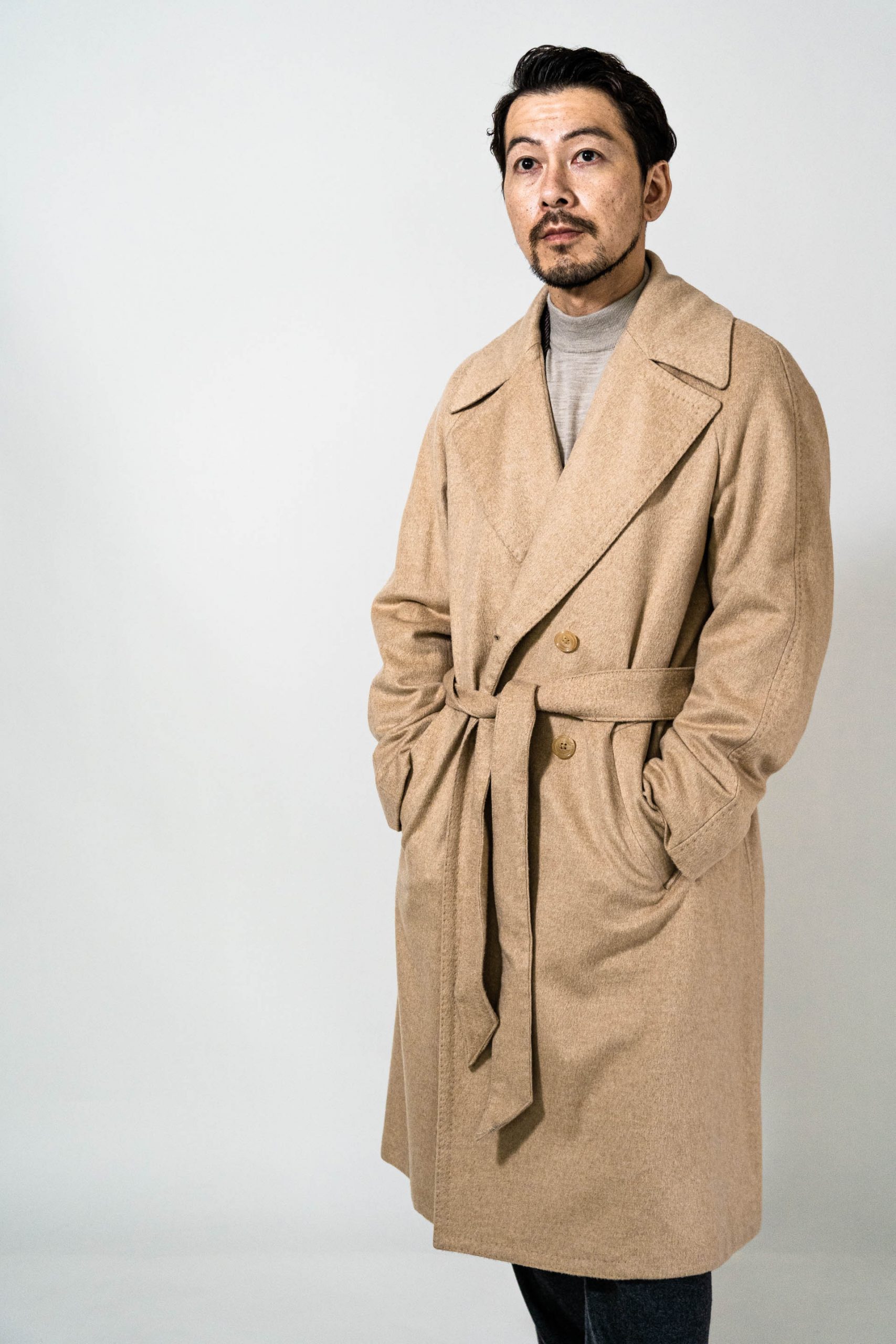 CASHMERE VICUNA RAGLAN COAT | RING JACKET（リングヂャケット