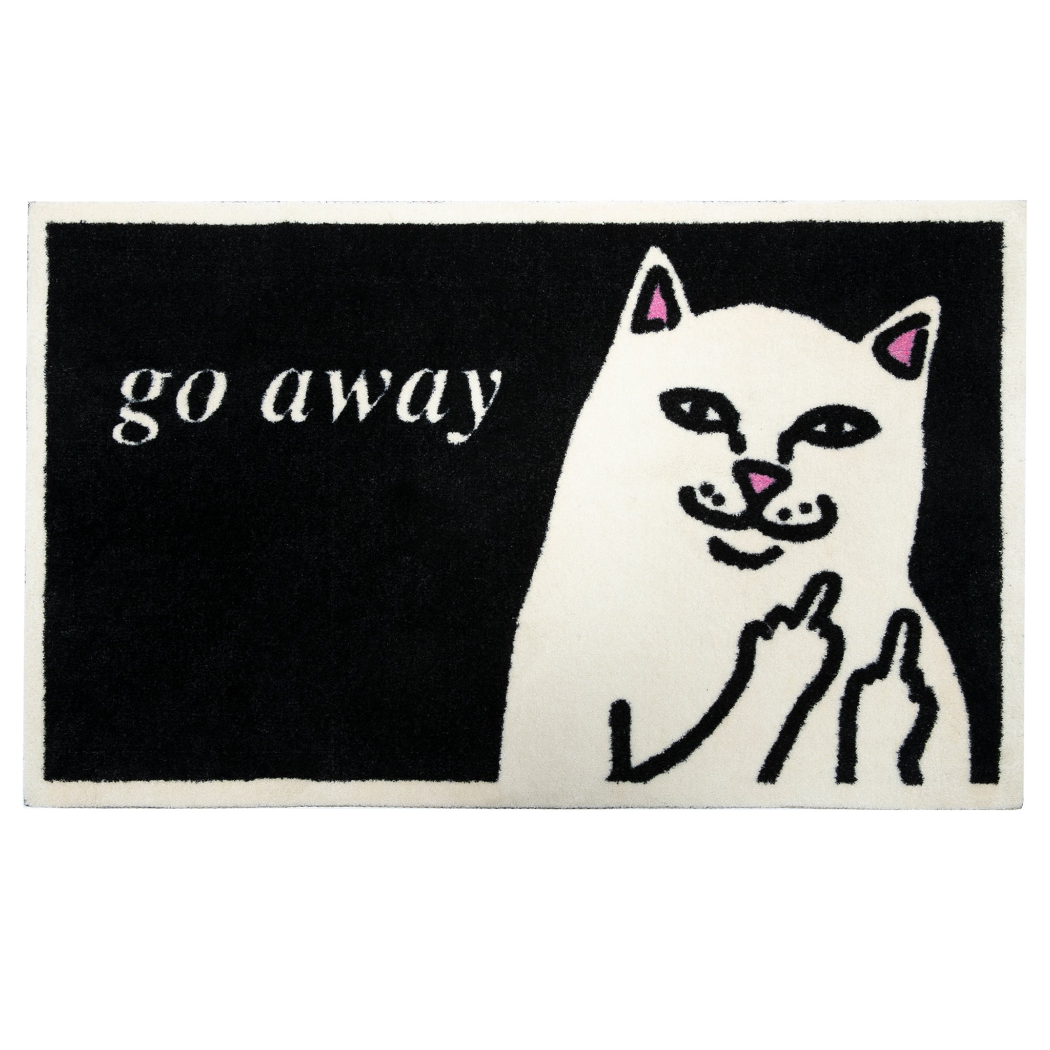 Go Away Rug (Black) – RIPNDIP