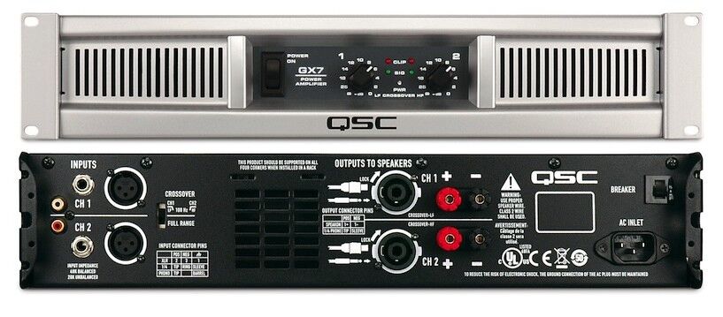 QSC GX7 725W GX-Series Professional Power Amplifier | RK Audio