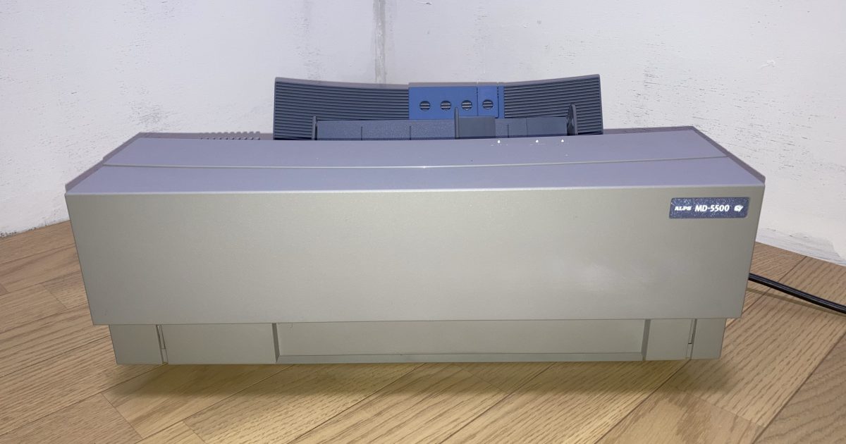 プリンタALPS アルプス マイクロドライプリンタ MD-5500 箱付き USB