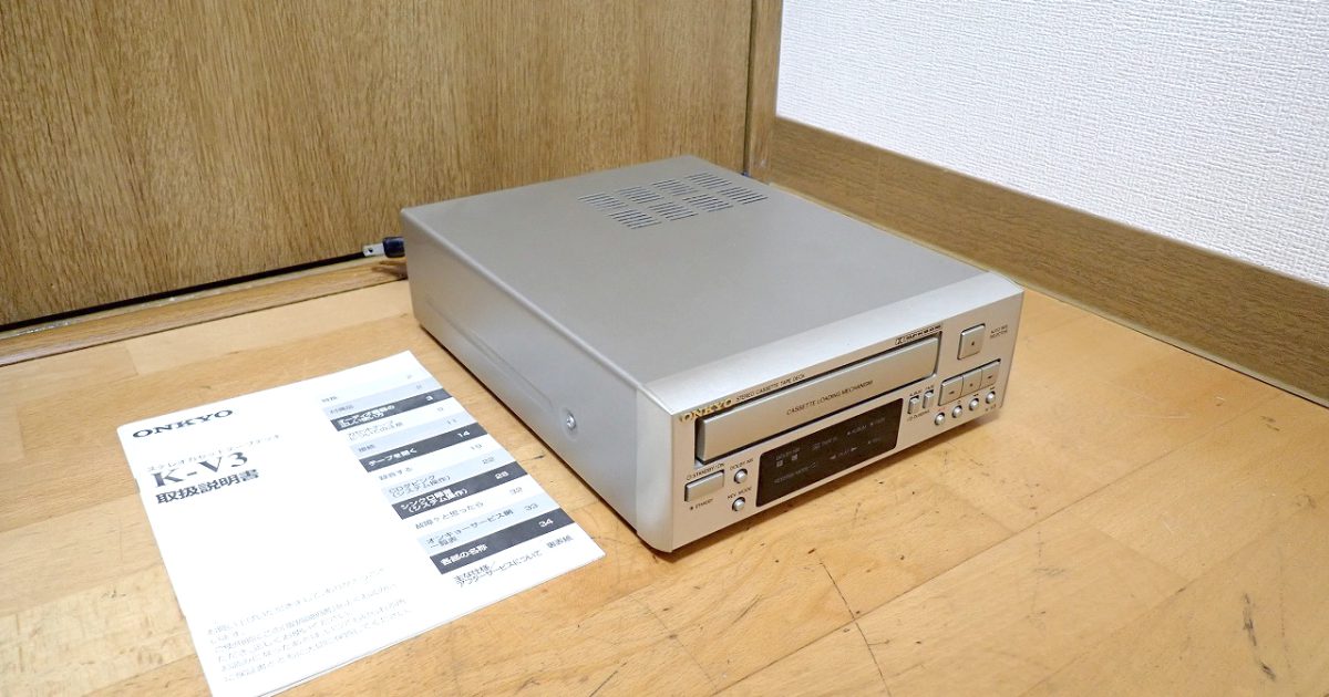 カセットテープデッキ ONKYO K-V3 オンキヨー ステレオ STEREO