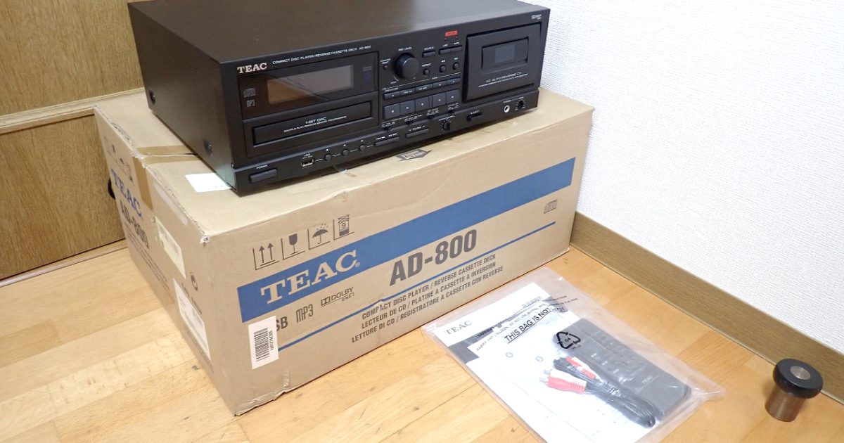 CDプレーヤー カセットデッキ TEAC AD-800 ティアック 1-BIT DAC
