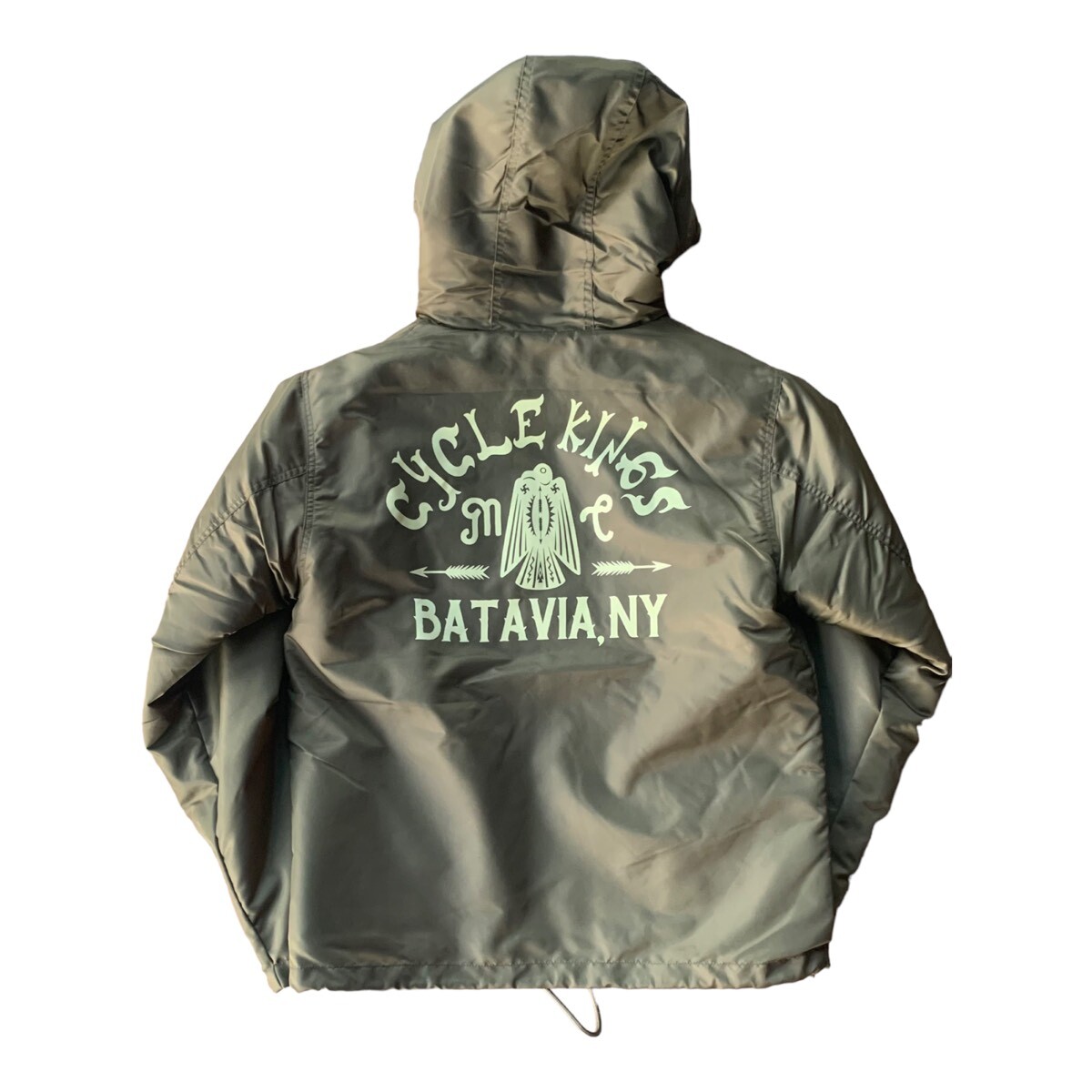 GUNZ ガンズ ナイロンフードボアジャケット A.Green - PHILLIP66