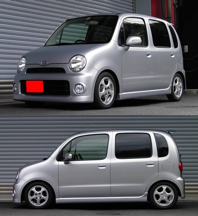 車高調 ムーヴラテ L550S 低王 全長式 フルタップ 減調ダイヤル付 車高調整