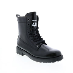 Diesel D-Throuper DBB ZC Mens Black Patent Leather Casual Dress