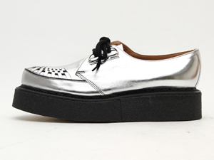 ジョージコックス3588シルバーレザー ブラックインターレース／ROCK