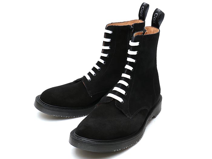 ジョージコックス14481ブラックスエード（インサイドジップ）ウェルト