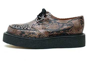 ジョージコックス3588ブラウンベージュパイソン／ROCK SHOES COMPANY