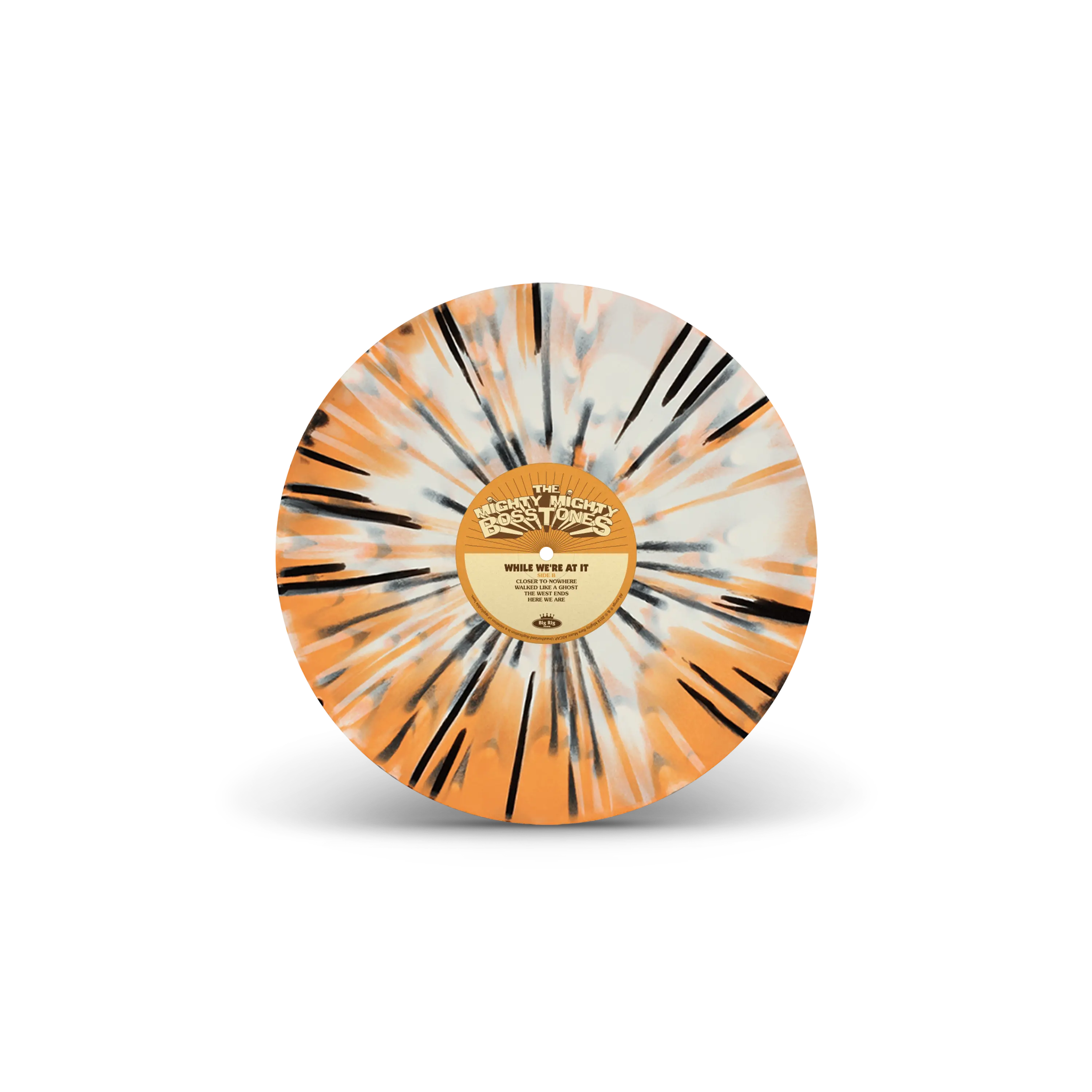 While We're At It Bone, Orange & Black Tri-Coloured A/B Side