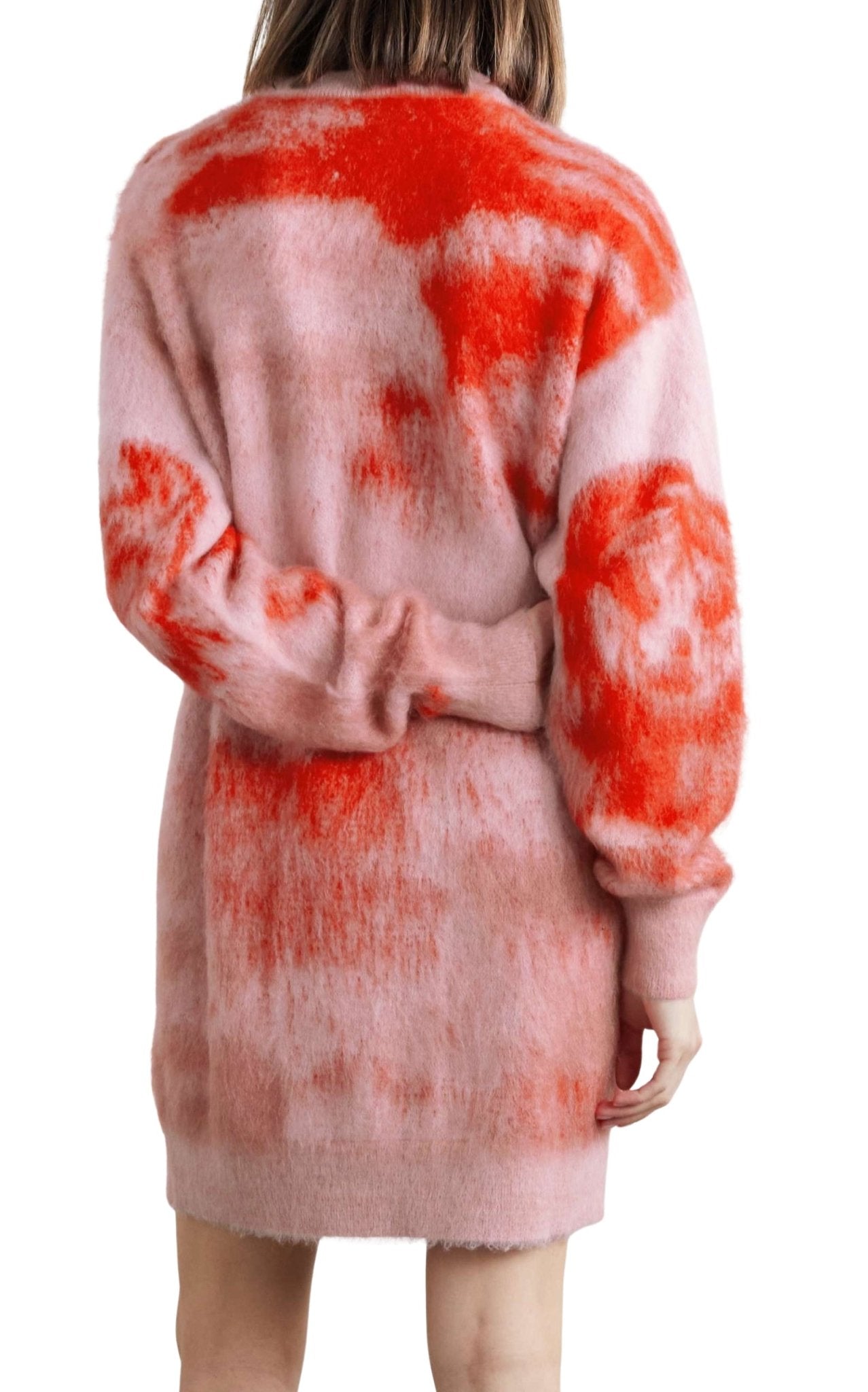 Givenchy Abstract-Pattern Knitted Sweater Dress - Runway Catalog