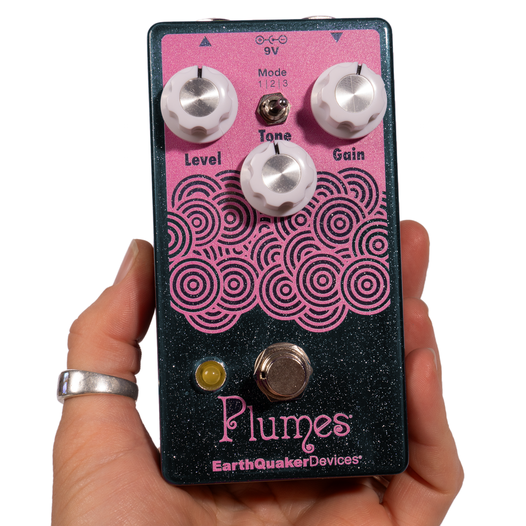 EarthQuaker Devices Plumes Small Signal Shredder Overdrive Pedal, Blue