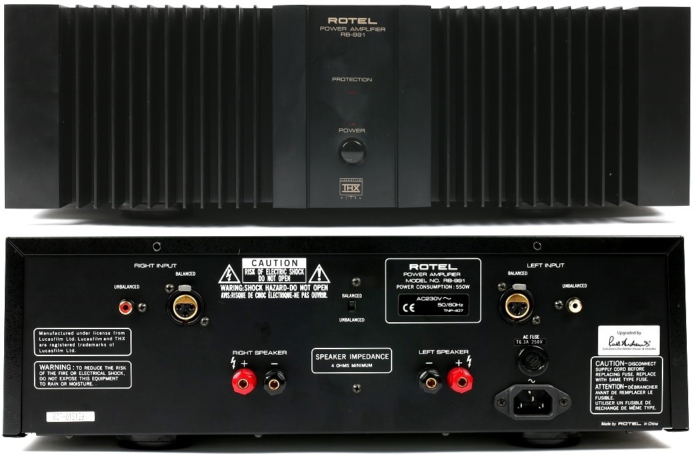 Rotel RB-991 Power Amp Upgrade | Amplifier Upgrades | Russ Andrews