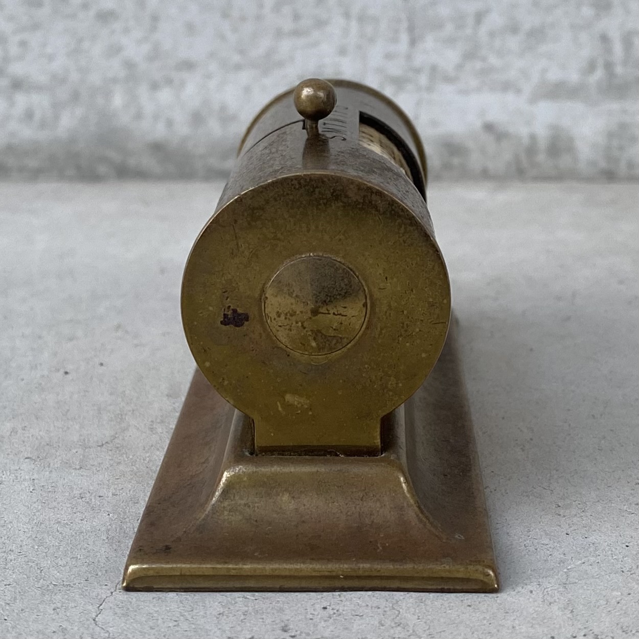 70～80's頃 パークシャーマン ワシントン デスク 万年カレンダー 真鍮