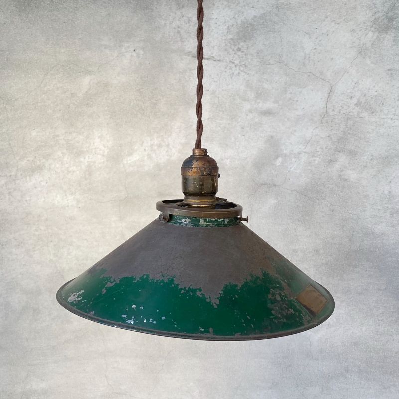 VINTAGE ANTIQUE MIRROR SHADE LAMP AMERICAN REFLECTOR AND LIGHTING