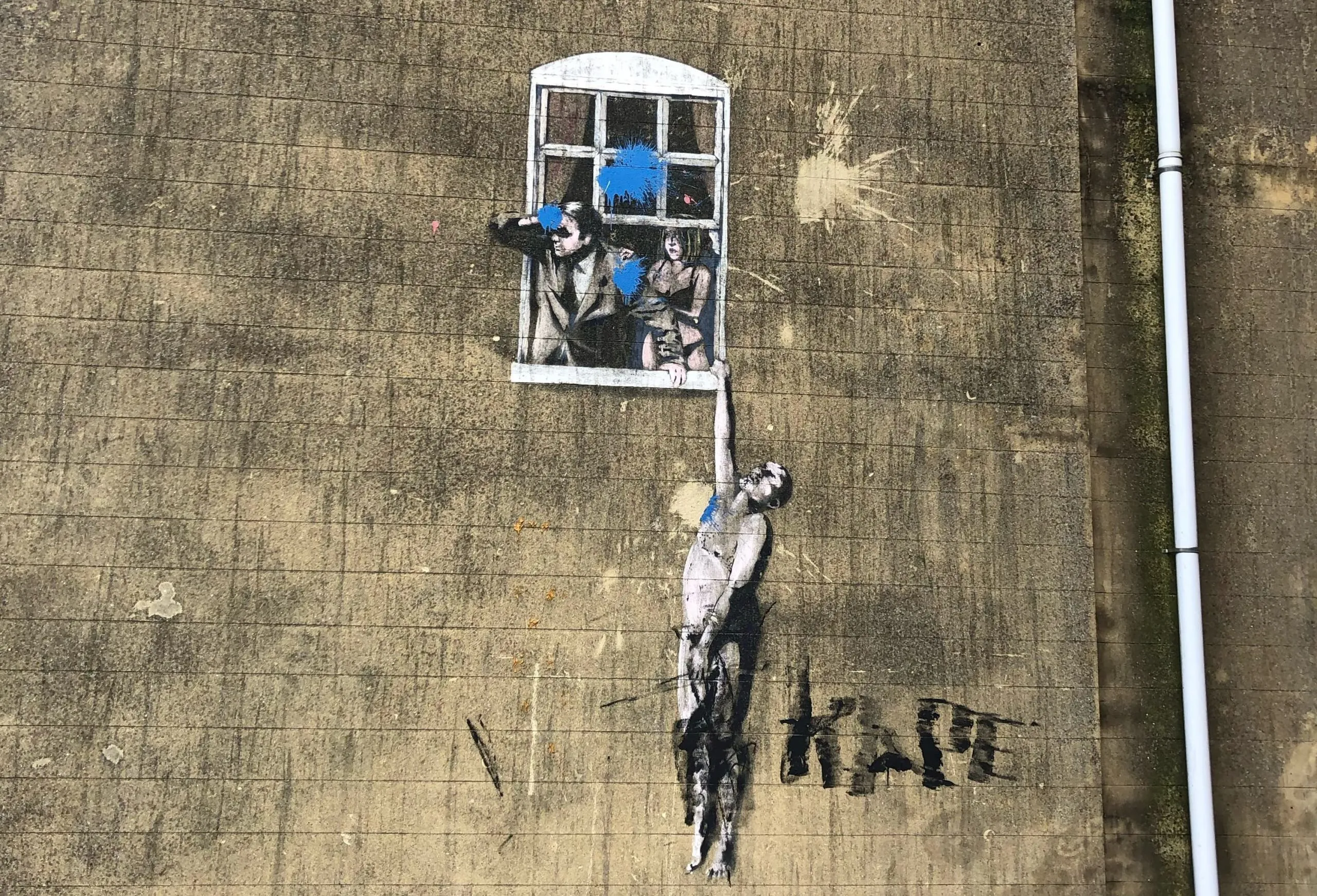 バンクシー最新作、わずか48時間で撤去 — 英国司法とアートの対立