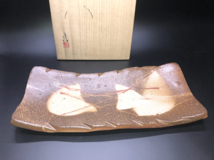 伊勢崎 淳 長方皿 ｜骨董品買取 緑和堂