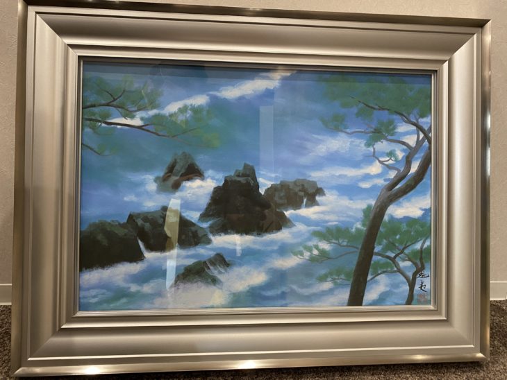 東山 魁夷 作 『潮聲』複製画 ｜骨董品買取 緑和堂