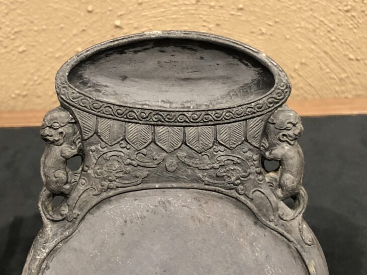 硯 『端渓 壷型彫刻 』 ｜骨董品買取 緑和堂