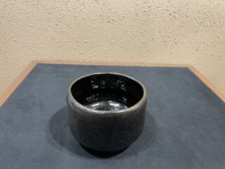 池田 退輔 作『本間焼 黒茶碗』 ｜骨董品買取 緑和堂