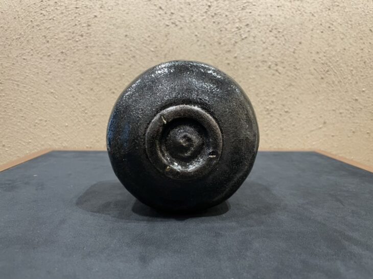 池田 退輔 作『本間焼 黒茶碗』 ｜骨董品買取 緑和堂