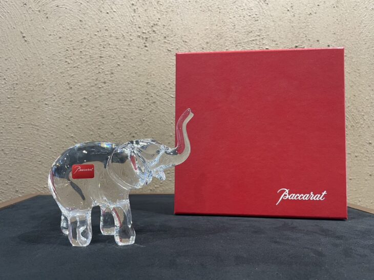 バカラ 『象 置物』 ｜骨董品買取 緑和堂