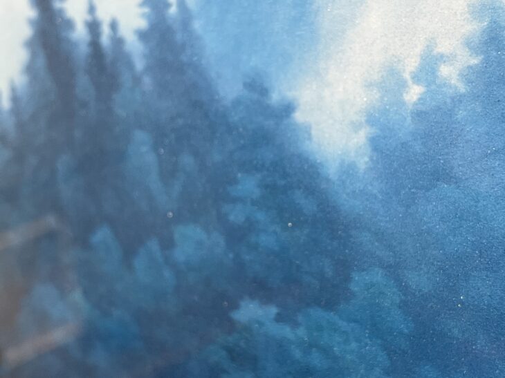 東山魁夷 岩絵の具方式『朝雲』工芸画 ｜骨董品買取 緑和堂